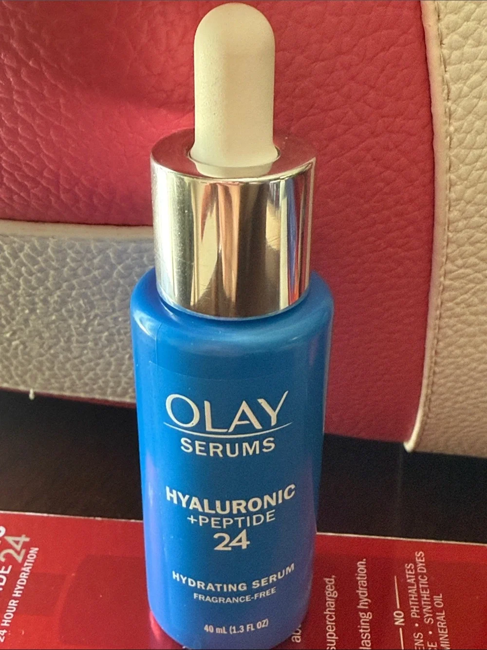OLAY Serums Hyaluronic + Peptide 24 Hydrating Serum - Blue & Silver